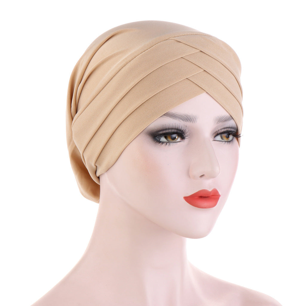 Three Crossed Indian Hats In Stretch Cloth Forehead