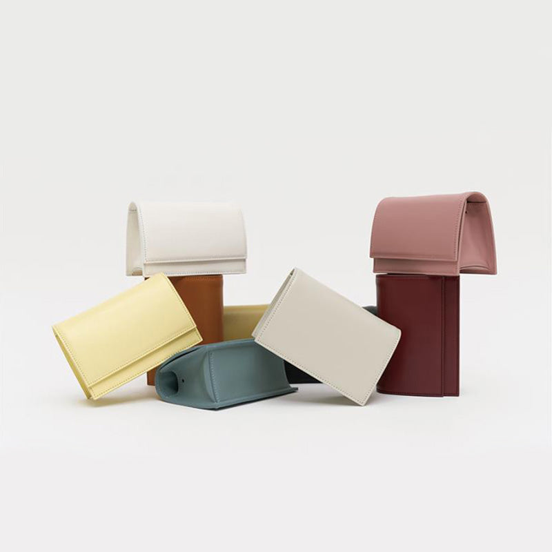Wild solid color small square bag