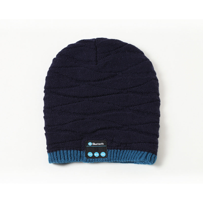 Wireless bluetooth headset cap knitting