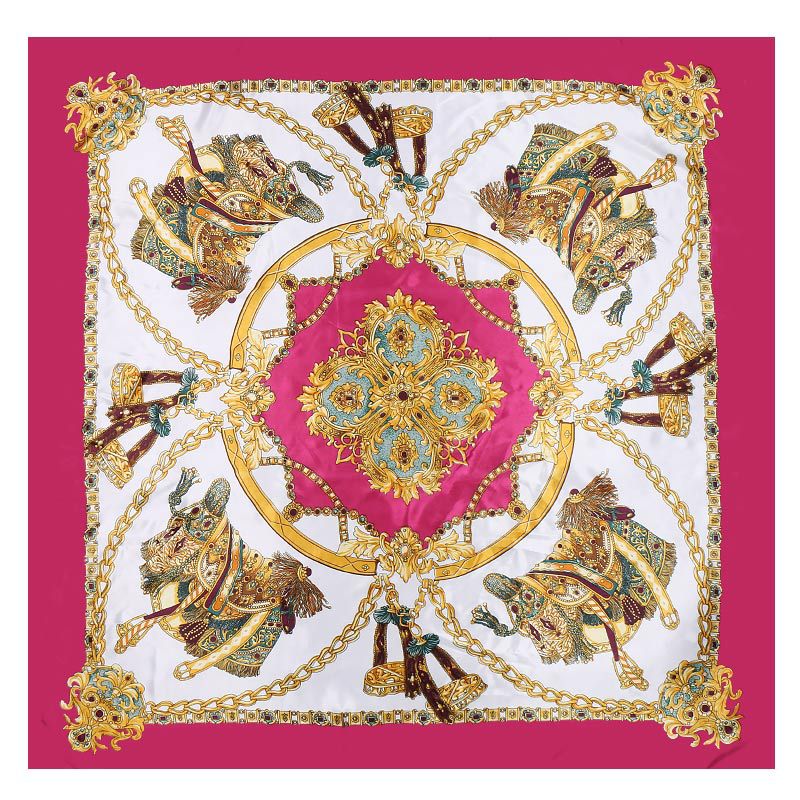 Malay Fashion Bib With Bag All-match Small Silk Scarf