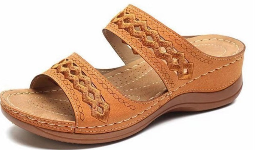 Handmade Stitching Hollow Casual Comfy Sandals