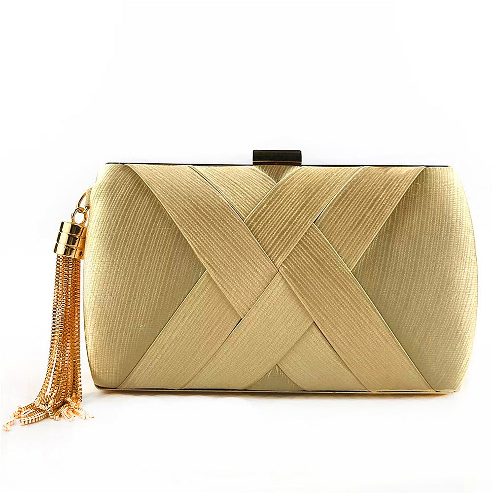 Aftenselskab Satin Mode Kvast Clutch