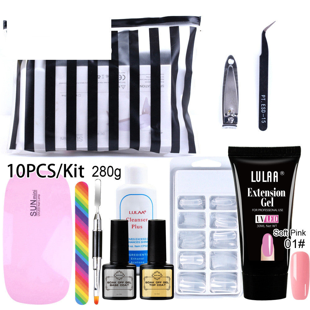 Free paper support crystal extension glue set