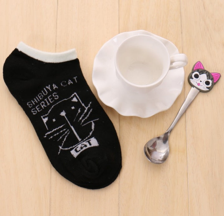 Warm Comfortable Cotton Girl Women Ankle Socks Female Bottom Invisible Color Girl Boy
