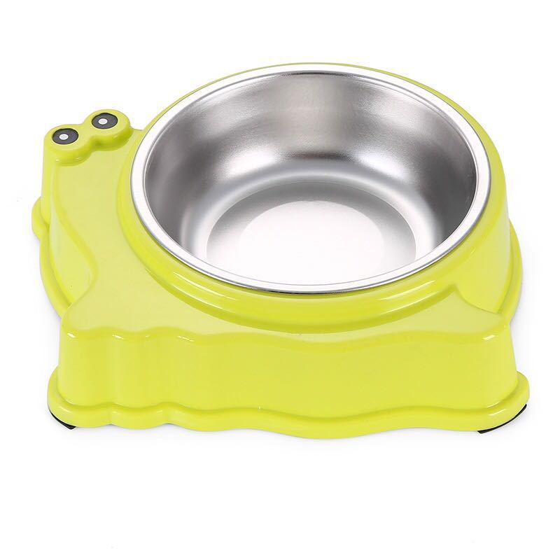 Cartoon snail Shaped Stainless Steel  Pet Bowl