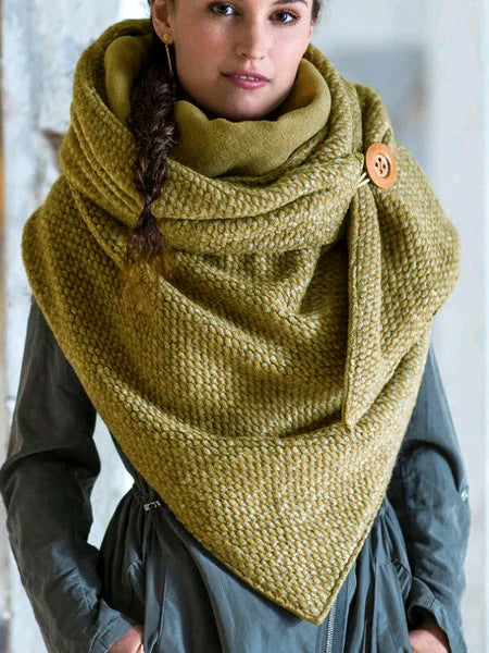 Cashew Flower Pattern Triangle Neck Scarf