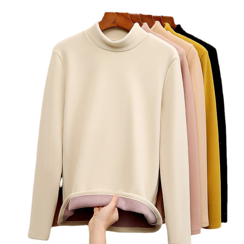 Thickened Inner Wear High-grade Black Collar Warm