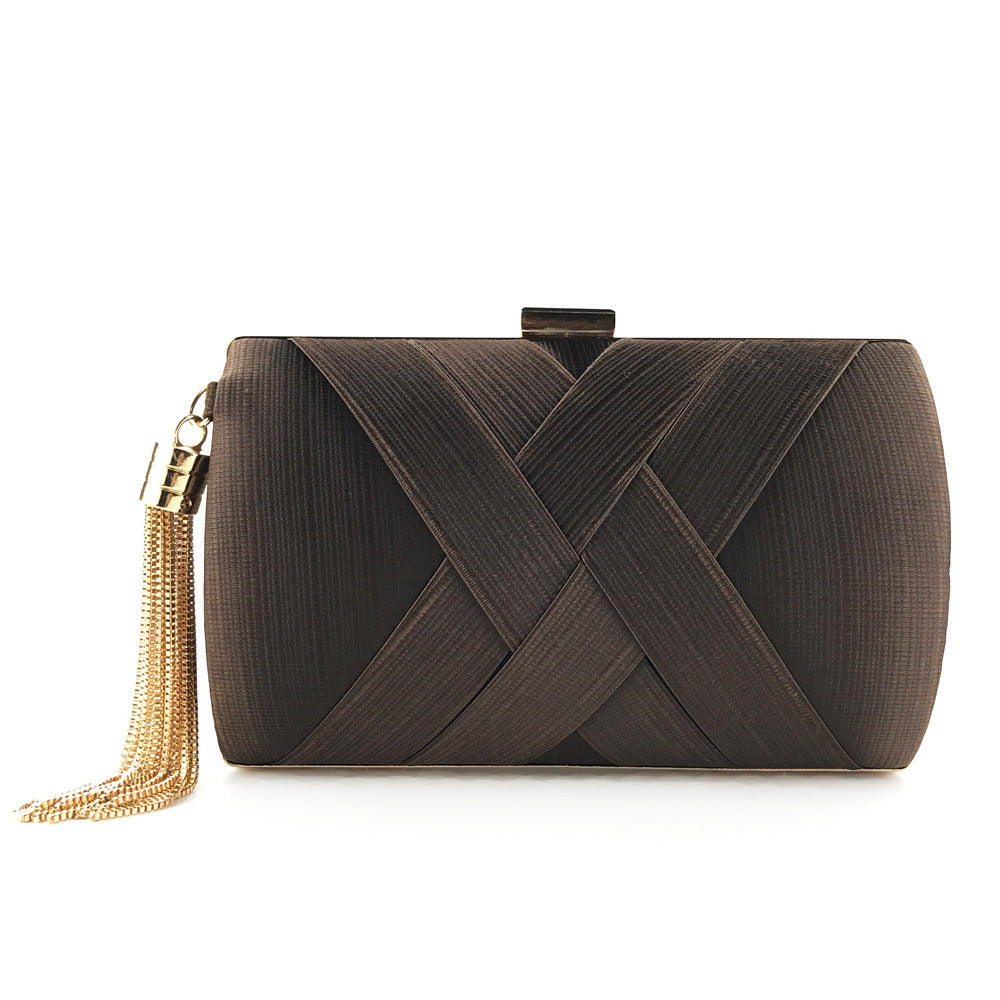 Aftenselskab Satin Mode Kvast Clutch