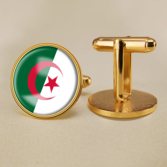 Algerian flag cufflinks