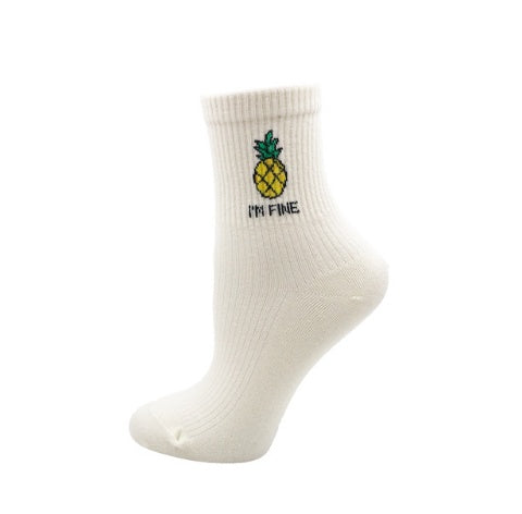Girls' Personalized Cotton Socks