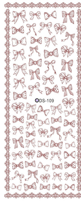 Watermark sticker decal nail sticker