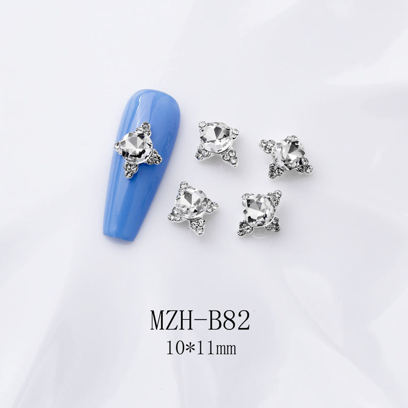 K9 Ultra-Shiny Flat-Back Rhinestones In White For Nail Art Decorations