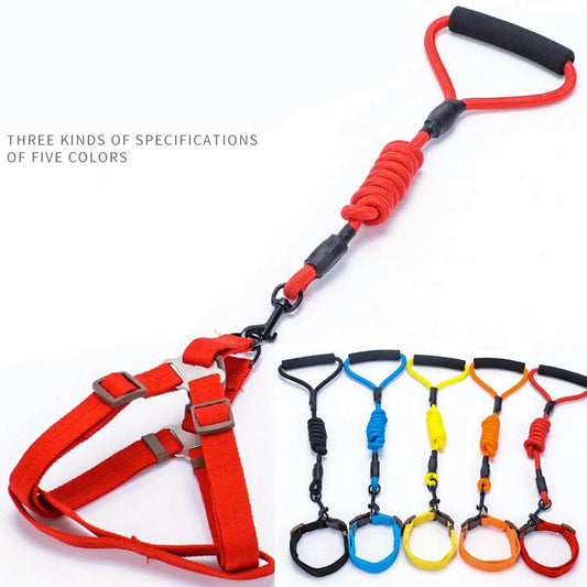 Pet supplies foam handle chest strap traction rope set