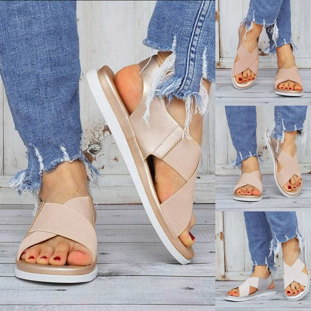 British wind flat sandals