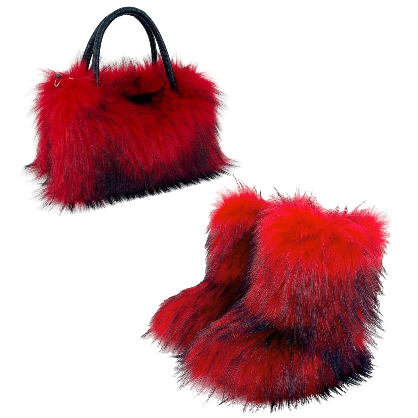 All-match High-texture Raccoon Fur Handbag