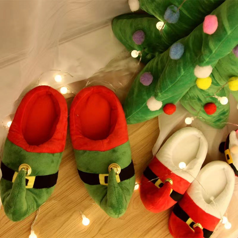 Christmas Parent-child Home Cotton Slippers