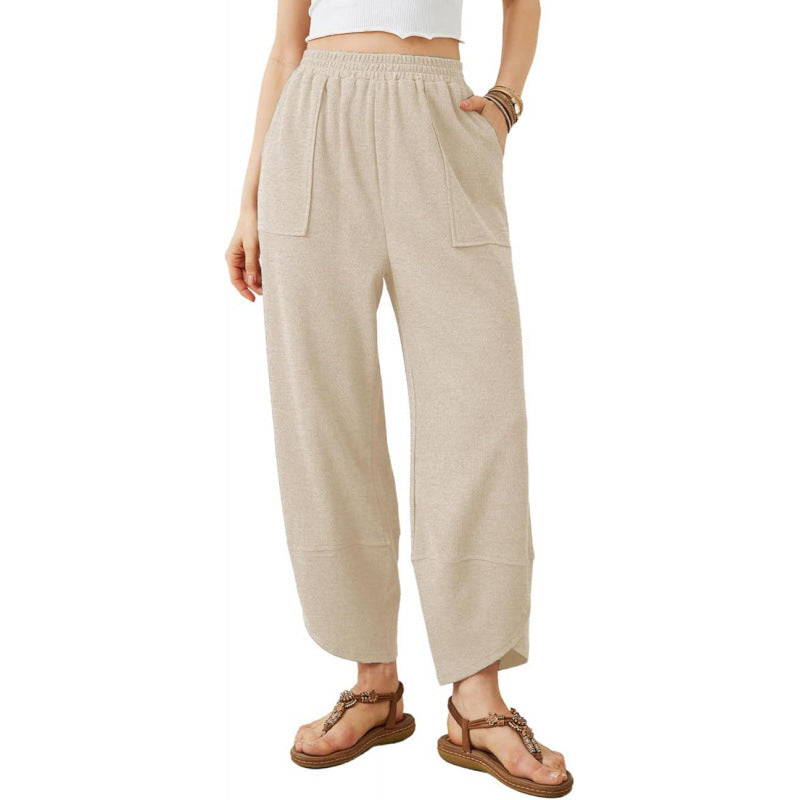 Trendy Cropped Pants For European And American Women