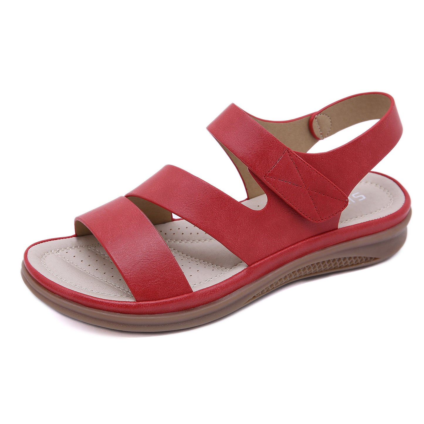 Sandals Women's Cross-border Casual Light Weight Plus Size Retro Slope Heel Comfortable