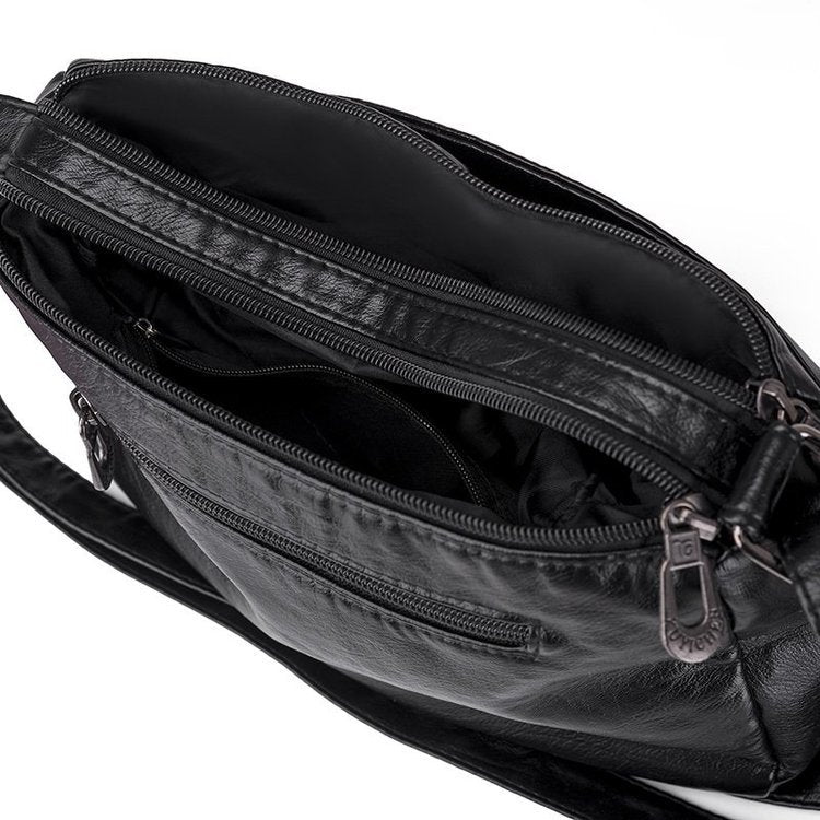 New Trendy One Shoulder Women's Soft Leather Messenger Bag