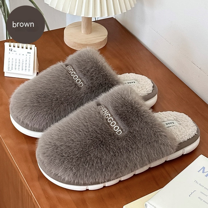 Couple Slippers Female Platform Bow