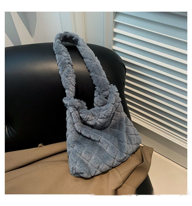 Love Fashion Casual Fluffy Shoulder Bag