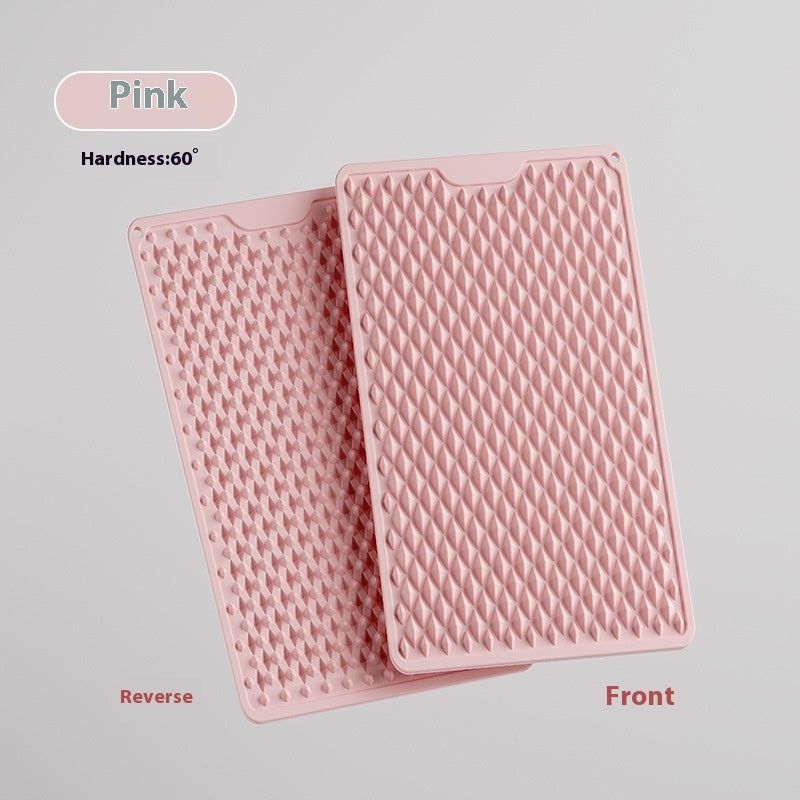 Anti-slip Bath Silicone Double Hardness Thickened Massage Mat