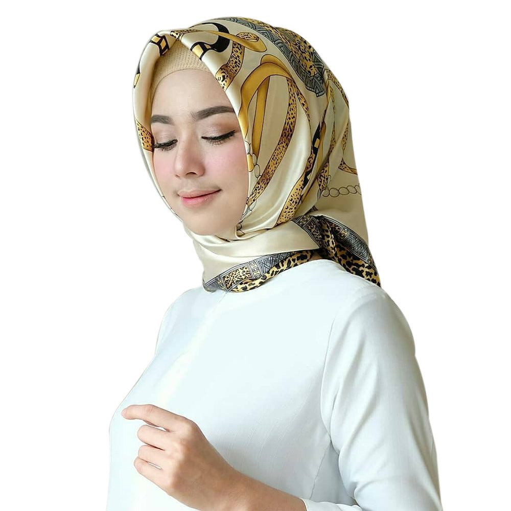 Explosive Leopard Printed Large Square Scarf