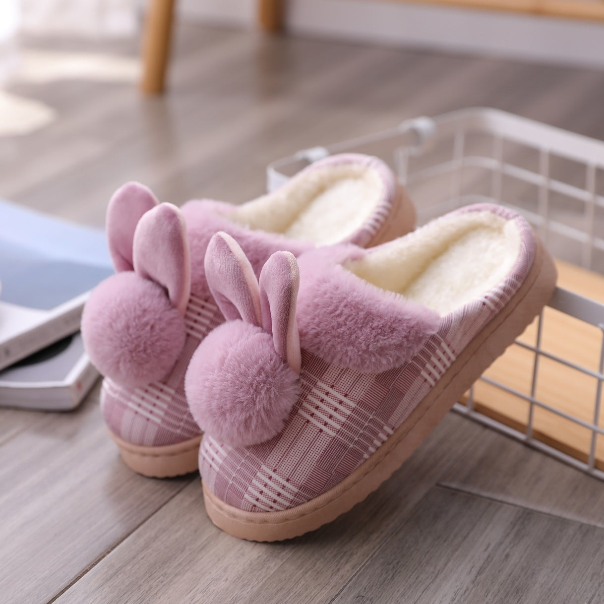 Women's cotton slippers boutique craft ball non-slip
