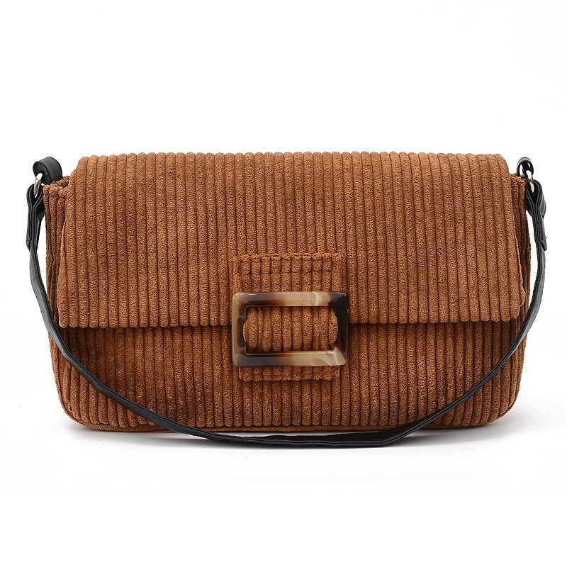 Corduroy fashion all-match trend shoulder bag