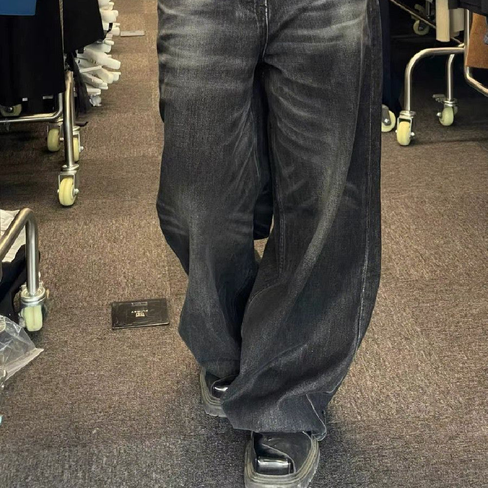 American Style Retro Wide Leg Jeans