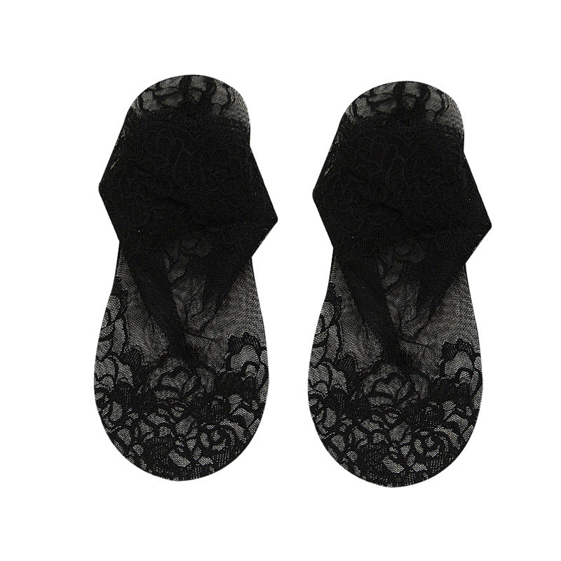 Socks, Cotton Bottom, Low-cut Boat Socks, Mesh Socks