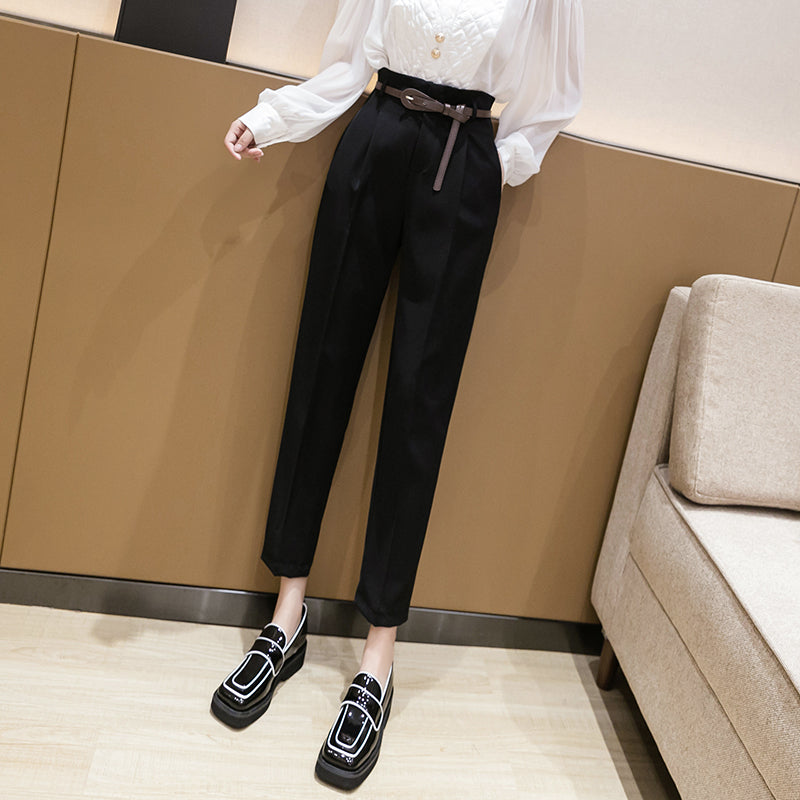 Loose Straight Nine-point Cigarette Harem Trousers