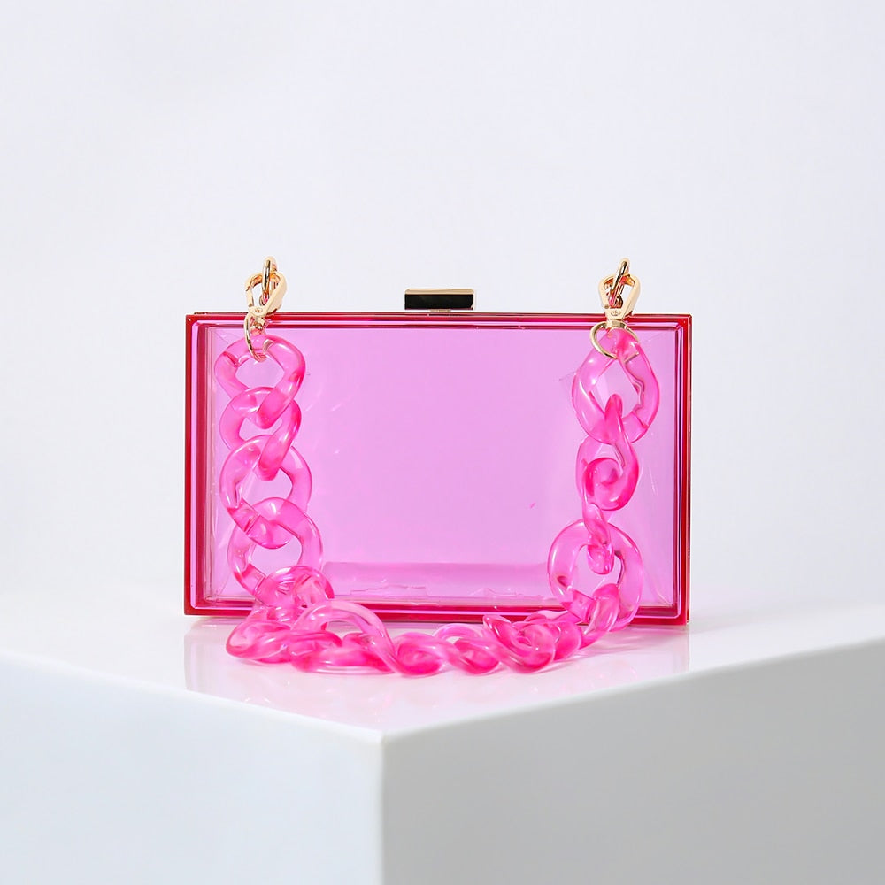 Underarm jelly chain bag