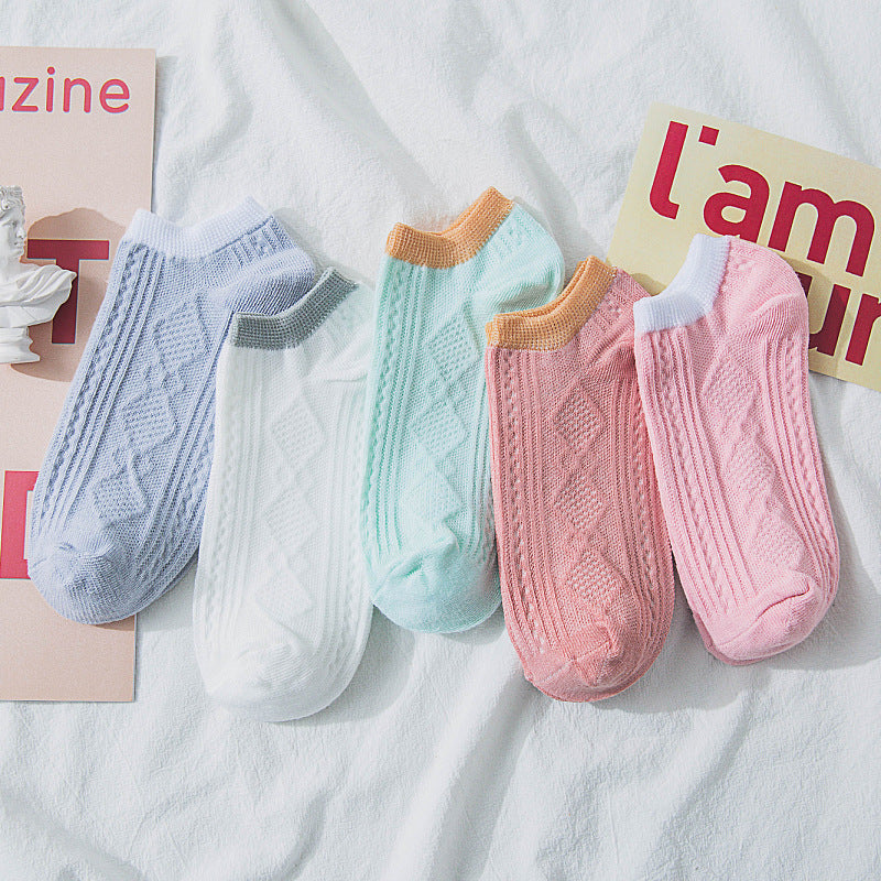 Summer thin boat socks