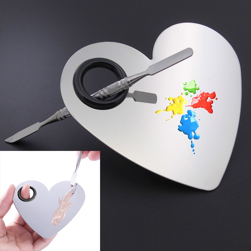 Stainless steel painted palette