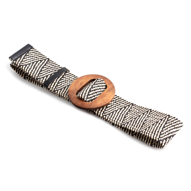 All-match stretch pants belt
