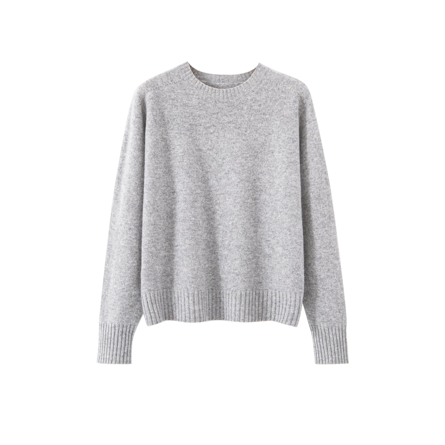 Crew-neck Long-sleeve Top Relaxed-fit Base Layer Effortless Laid-back Style