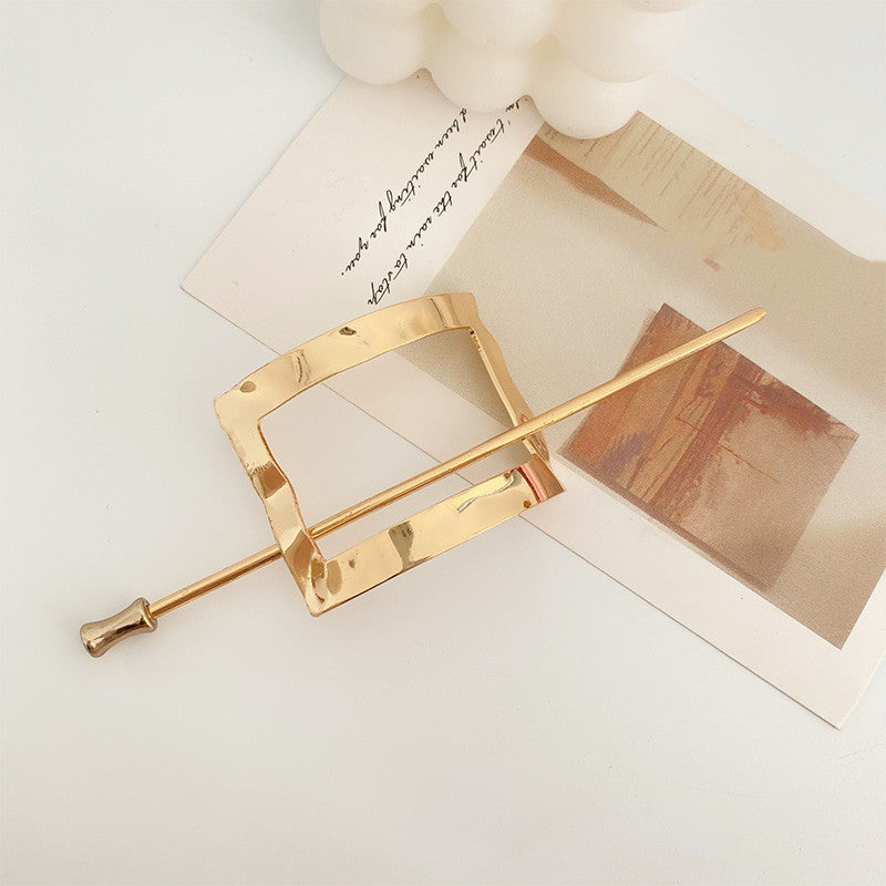 Metallic Cold Wind Simple Modern Hairpin