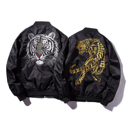 National tide high street embroidery jacket men's air force ma1 flight suit