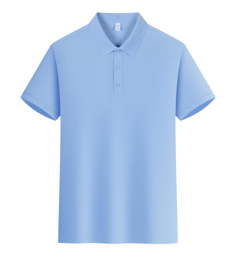 Short-sleeve Ice-feel Workwear With A Lapel Collar