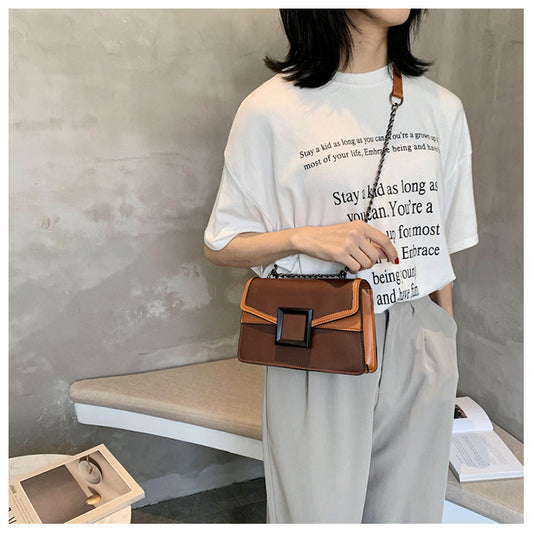 Women's buckle chain shoulder