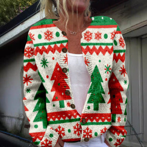 Trade 3D Digitalprint Cardigan Sweater