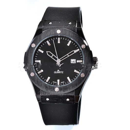 Three-pin men's and women's calendar watch