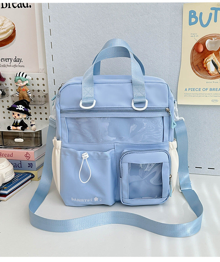 Backpack Large Capacity Tutorial Handbag Versatile Casual