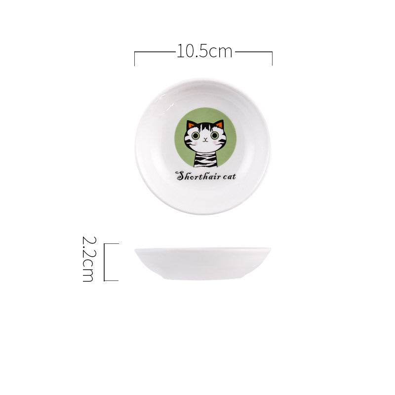 Ceramic kitten snack plate