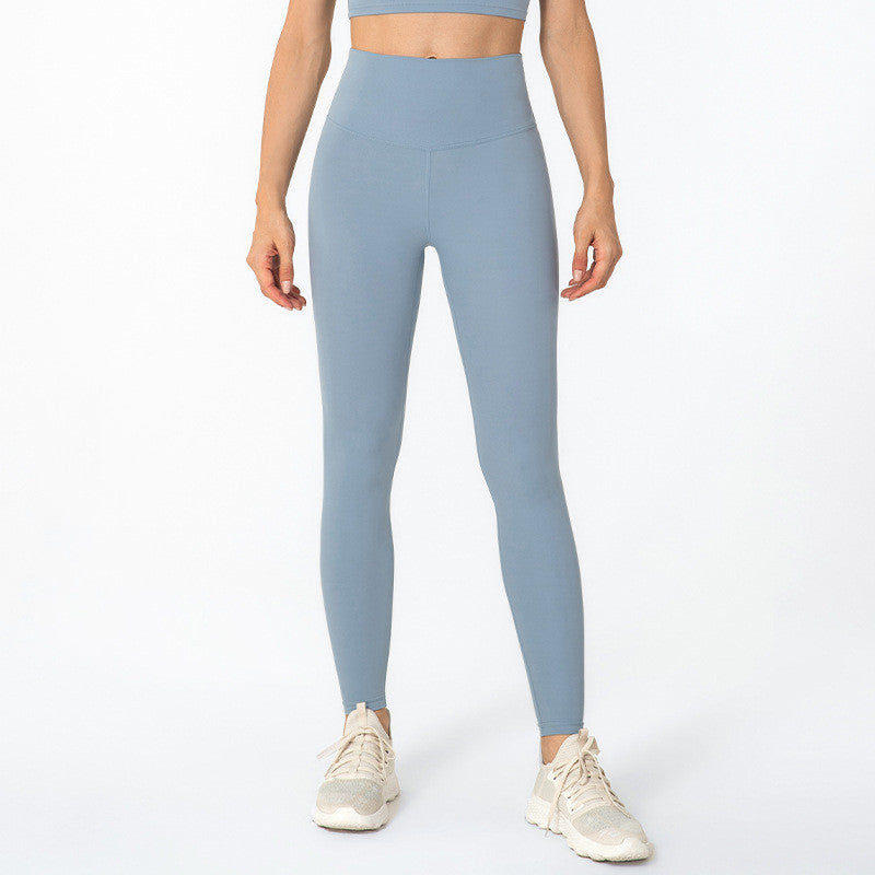 High-waisted Butt-lifting Sanded Fitness Pants