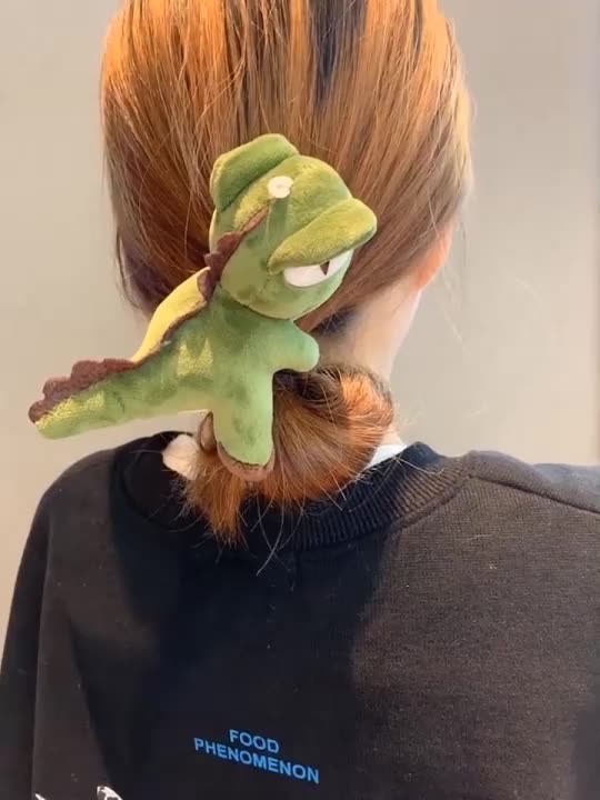 Cute little dinosaur hair tie