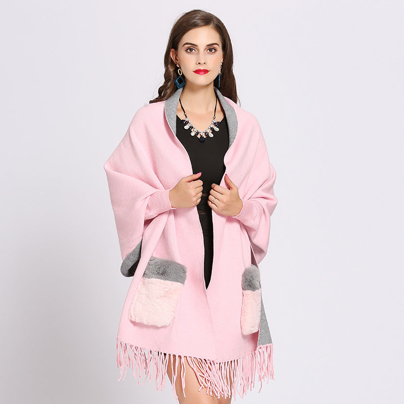 Women's knitted Cape