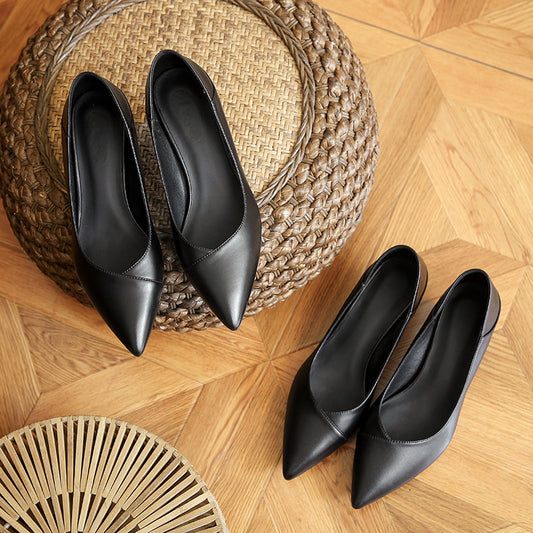 Women's Fashion Personality Leather High Heels