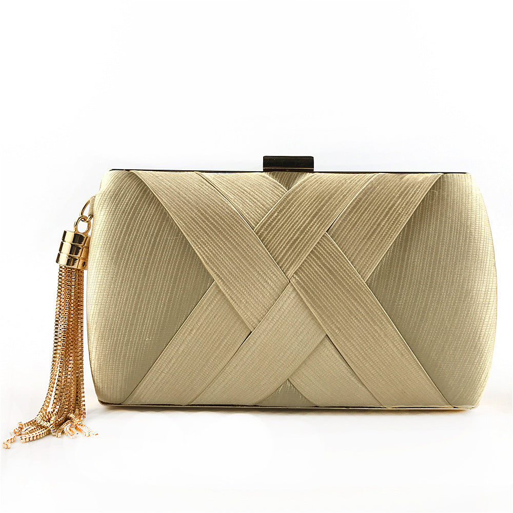 Aftenselskab Satin Mode Kvast Clutch